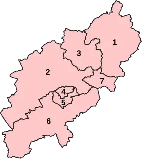 Current constituencies in Northamptonshire