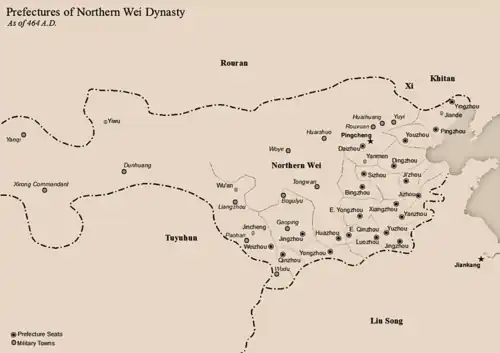 Northern Wei in 464 AD