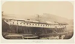 Junon (1861) on stack