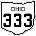 State Route 333 marker