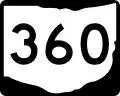 State Route 360 marker