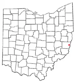 Location of Neffs, Ohio