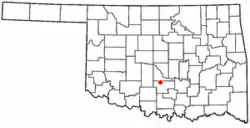 Location in Oklahoma