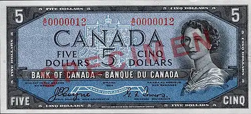 $5 banknote, "Devil's Head" printing