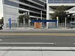 Flower Street station eastbound platform
