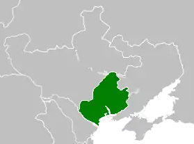 Area claimed by the Odessa Soviet Republic in March 1918 (in green)[citation needed]