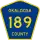 County Road 189 marker