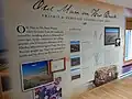 Inside the information centre at the conservation area