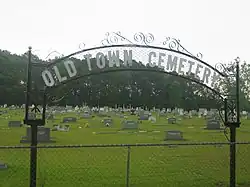 The large Old Town Cemetery in south Haynesville.