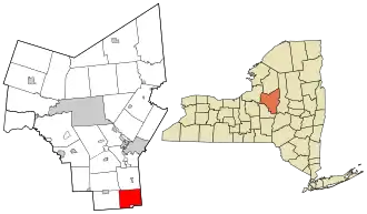 Location in Oneida County and the state of New York.