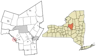 Location in Oneida County and the state of New York.