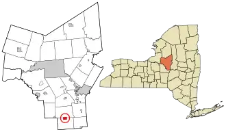 Location in Oneida County and the state of New York.
