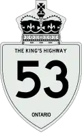 King's Highway 53 marker