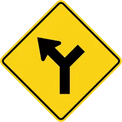 Y-junction on right