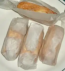 Otap is an oval-shaped puff pastry cookie that originates from Cebu.