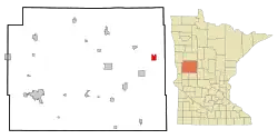 Location of Bluffton, Minnesota