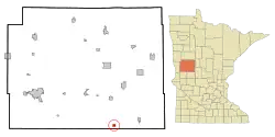 Location of Urbank, Minnesota