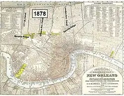 New Orleans' outfall canals in 1878