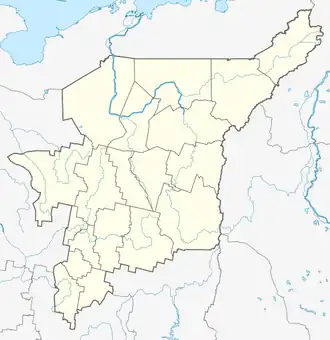 Shudayag is located in Komi Republic