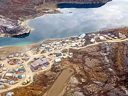 Overhead Kimmirut airport