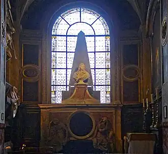 Tomb of the court painter of Louis XIV, Charles Le Brun