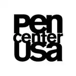 The letters PEN CENTER USA placed vertically to each other