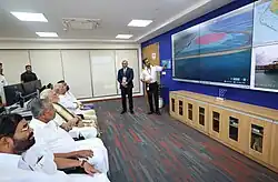 A group of people in a room