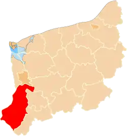 Location within the voivodeship