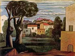 Pablo Picasso, 1919, Paysage (Landscape with Dead and Live Trees), oil on canvas, 49.4 x 65.4 cm, Bridgestone Museum of Art, Tokyo