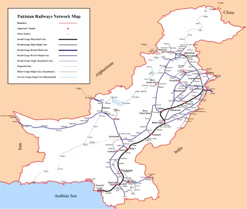 Pakistan Railways Network