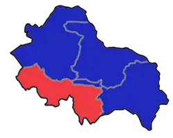 Location of the municipality of Palilula within City of Niš
