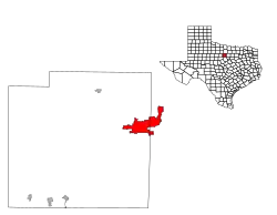 Location within Palo Pinto County