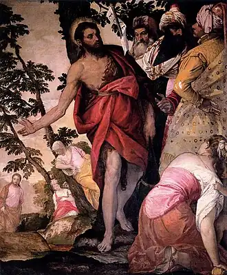 Saint John the Baptist Preaching by Paolo Veronese, c. 1562