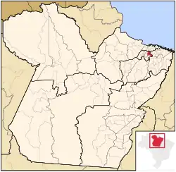 Location of Castanhal in the State of Pará