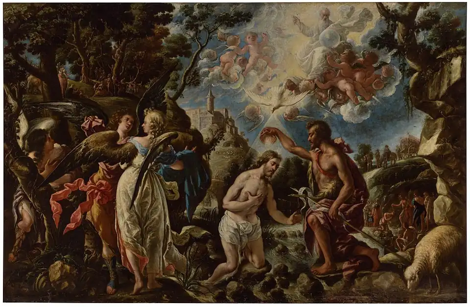 El bautismo de Cristo, (1667) 230 x 356 cm, Museo de Huesca/Museo del Prado