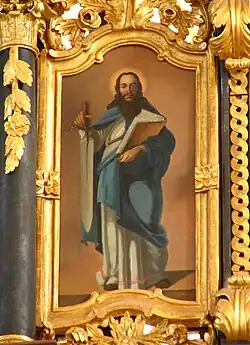Apostle Paul with a sword in his hand