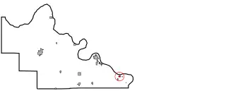 Location of Westport, Oklahoma