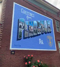 Penbrook mural by Sarah Fogg as seen at Forney & Canby Streets, 2025