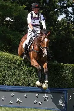 Peter Thomsen rides Barny for Germany in the team eventing