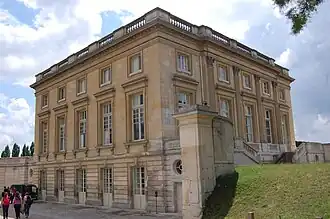 East and north façades