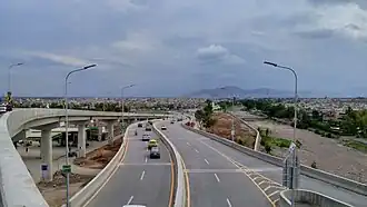 Image 12New flyovers, such as this one near the suburb of Hayatabad, have been constructed in recent years to improve traffic flow. (from Peshawar)