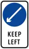 Keep left (plate type)