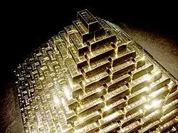 One Pyeong of Golden Bricks (2015) An artwork reflects housing problem in Hong Kong and Taiwan.[30]