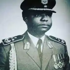 Portrait of Brigadier Udokaha Esuene in military uniform