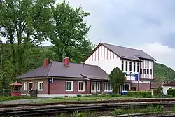 Piatra Craiului train station in Bucea