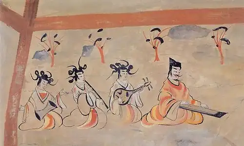 Image of musicians in ancient China