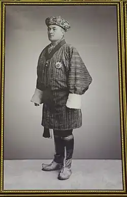 Picture of King Jigme Wangchuck at Paro International Airport