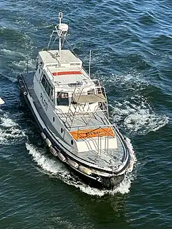 A pilot boat in Sicily, Italy