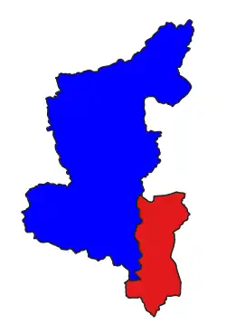 Pinday Township (red) in the Danu Self-Administered Zone