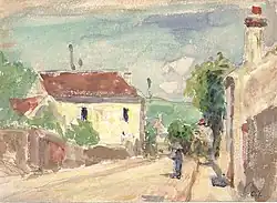 Camille Pissarro, La Rue de l'Hermitage, Pontoise, 1873–1875